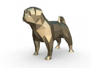 pug 2 3Dプリントモデル