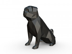 Pug 3 3D Print Model
