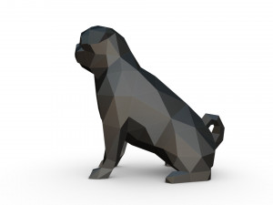 Pug 3 3Dプリントモデル