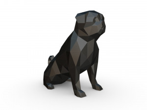 Pug 3 3Dプリントモデル