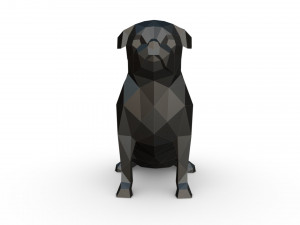 Pug 3 3Dプリントモデル