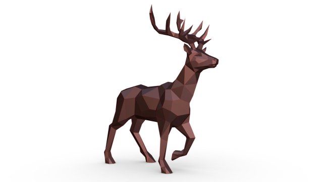 deer 4 Model do druku 3D .c4d .max .obj .3ds .fbx .stl .blend 