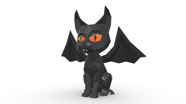 evil cat Modelo de Impressão 3D .c4d .max .obj .3ds .fbx .stl .blend 
