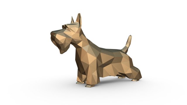 scottish terrier figure Modello di stampa 3D .c4d .max .obj .3ds .fbx .stl .blend 