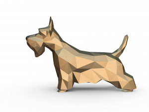 scottish terrier figure Modello di stampa 3D