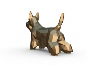 scottish terrier figure Modello di stampa 3D