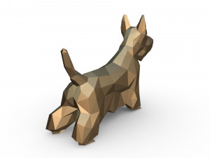 scottish terrier figure Modello di stampa 3D