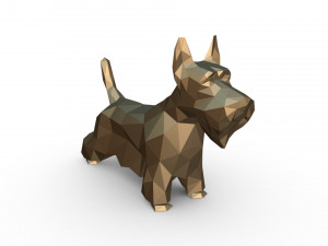 scottish terrier figure Modello di stampa 3D
