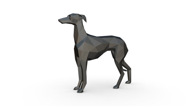 Italian greyhound Model Cetak 3D .c4d .max .obj .3ds .fbx .stl .blend 