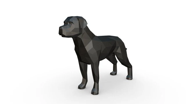 figura del rottweiler Modello di stampa 3D .c4d .max .obj .3ds .fbx .stl .blend 