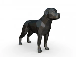 figura del rottweiler Modello di stampa 3D
