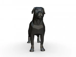 figura del rottweiler Modello di stampa 3D