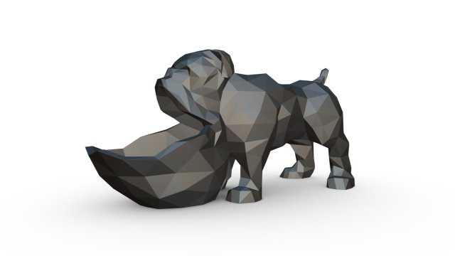 candy bowl english bulldog Model Cetak 3D .c4d .max .obj .3ds .fbx .stl .blend 