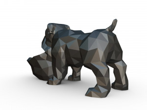 candy bowl english bulldog Model Cetak 3D