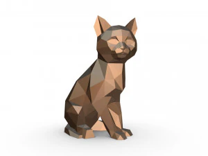 Katzenfigur 10 3D Druckmodell