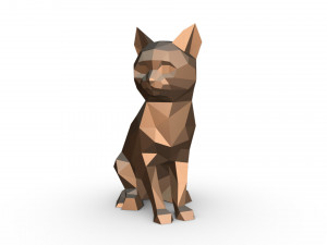 cat figure 10 3D-printmodel