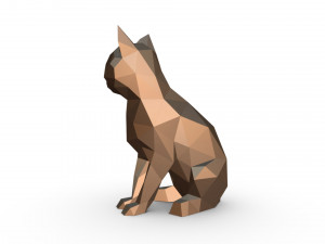 cat figure 10 3D-printmodel