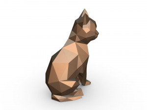 cat figure 10 3D-printmodel