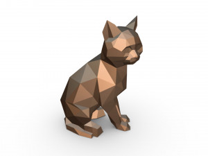 cat figure 10 3D-printmodel