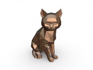 cat figure 10 3D-printmodel