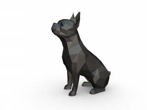 boston terrier 3D प्रिंट मॉडल