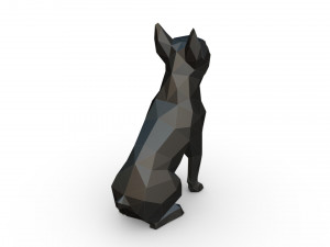 boston terrier 3Dプリントモデル