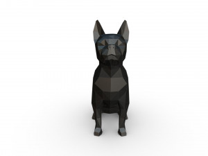 boston terrier 3Dプリントモデル