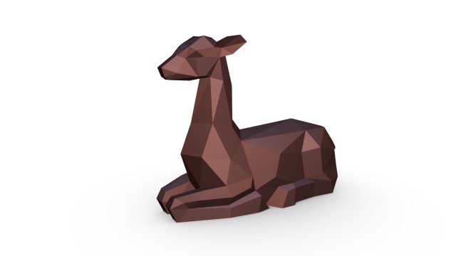 deer figure 3D 打印模型 .c4d .max .obj .3ds .fbx .stl .blend 