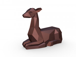 deer figure Modèles 3D en vedette