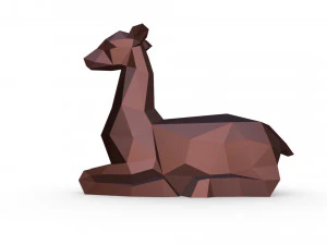 figura di cervo Modello di stampa 3D