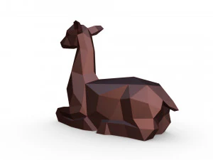 figura di cervo Modello di stampa 3D