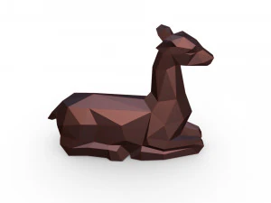 figura di cervo Modello di stampa 3D