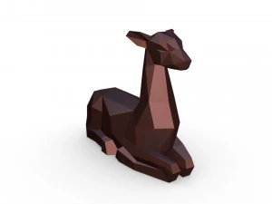 figura di cervo Modello di stampa 3D