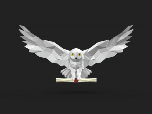snowy owl 3Dプリントモデル