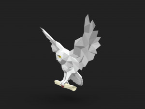 snowy owl 3D प्रिंट मॉडल