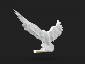 snowy owl 3D प्रिंट मॉडल