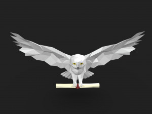 snowy owl 3D प्रिंट मॉडल