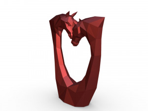 horse love figurine 3D-printmodel