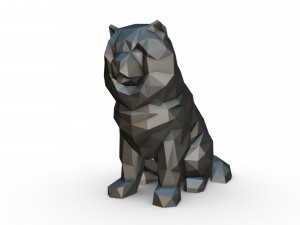 chowchow dog figure 3D Print Model