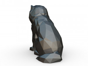 chowchow dog figure 3D प्रिंट मॉडल