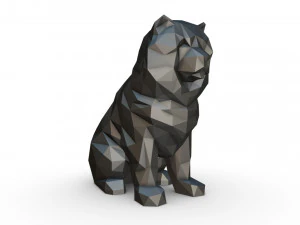 chowchow dog figure 3D Print Model