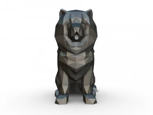 chowchow dog figure 3D Print Model