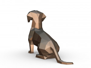 dachshund figure 3D 打印模型