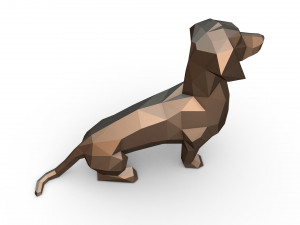 dachshund figure 3D 打印模型