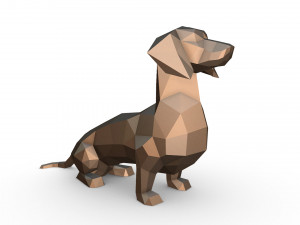 dachshund figure 3D 打印模型