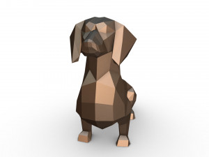 dachshund figure 3D 打印模型
