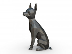miniature pinscher 3Dプリントモデル