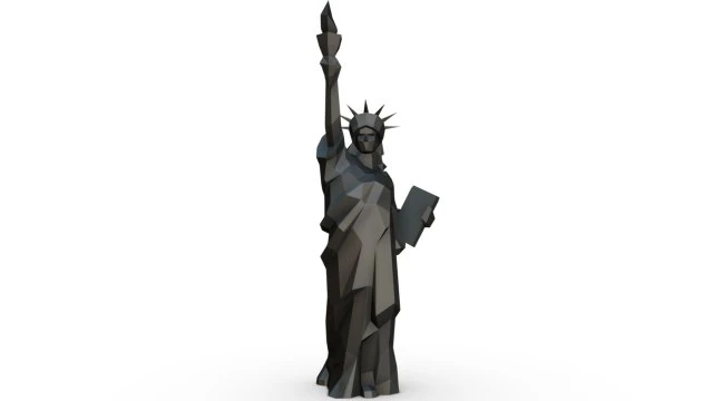 statue of liberty 3D Print Model .c4d .max .obj .3ds .fbx .stl .blend 