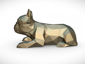 french bulldog lying 3D Print Model