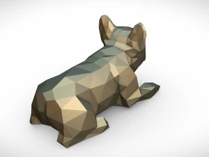 french bulldog lying 3D Print Model
